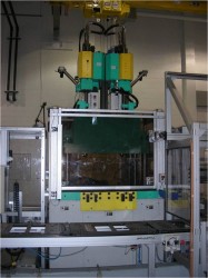 used Arburg two shot vertical plastic molding machine