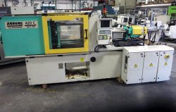 Two 110 ton Arburg used plastic molding machines for sale from 2000