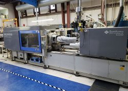 Used 300 ton Sumitomo electric plastic molder from 2001