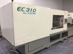 Two electric Toshiba plastic molders for sale from 2002 and 2003
