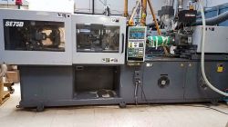 A used 83 ton Sumitomo all-electric plastic injection molder for sale from 2002.