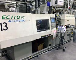 110 ton Toshiba electric plastic molder