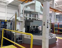 used Engel two shot injection molder with rotary table