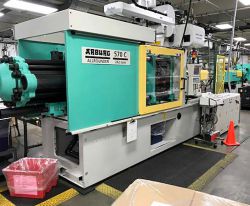 Used Arburg 242 ton plastic injection molder for sale